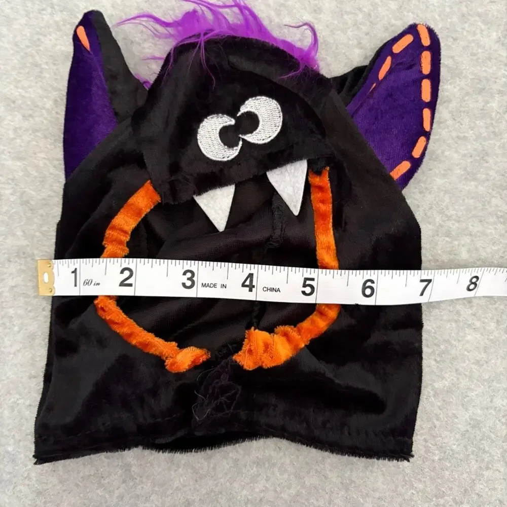 Baby Bat Halloween Costume Infant XS 0–6 Months Black Purple Jumpsuit Hood